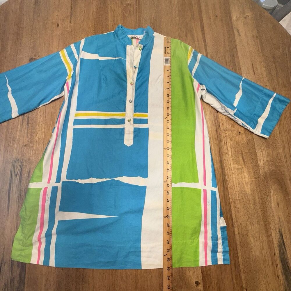 Catherine Ogust For Penthouse Gallery Multi-Colored Shirt Dress/Tunic Size Small - Picture 6 of 16